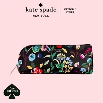 Kate Spade New York Pen and Pencil Case with Office Supplies, Green Zip  Pouch Includes 2 Pencils, Sharpener, Eraser, and Ruler (Picture Dot)