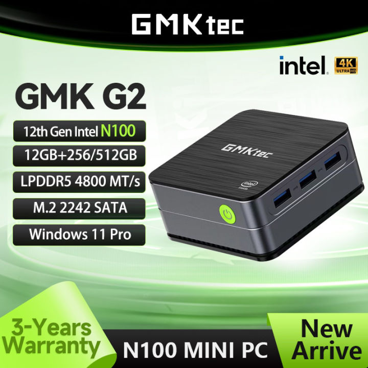 GMKtec G2 Mini Pc Windows 11 Pro Alder Lake N100 Intel 12th DDR5