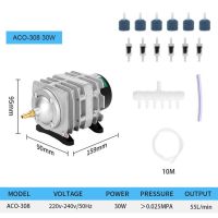 Hailea 220V แอร์คอมเพรสเซอร์แม่เหล็กไฟฟ้ากำลังไฟสูงภายนอก318 Aco 328สำหรับเครื่องเติมอากาศบ่อเลี้ยงปลาตู้ปั๊มออกซิเจน AC0ปลั๊ก30W_EU 308