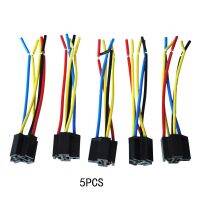 Yingke อะไหล่ทดแทนกันน้ำ Dc 12V 5ชิ้น,ทนทานต่ออุณหภูมิสูงสำหรับรถยนต์ห้าพินสายเคเบิลมืออาชีพซ็อกเก็ตรีเลย์