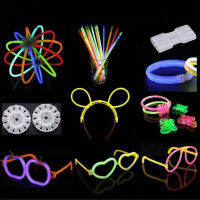 50Pcs เด็กผู้ใหญ่ Glowsticks Connectors สำหรับแว่นตาลูกบอลดอกไม้สร้อยคอสร้อยข้อมือ Bulk Glow Party วันเกิด Halloween