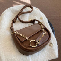 Luxury Bags For Woman Classic Saddle Cross Body Bag Stone Pattern Leather Woman Shoulder Bag Fashion Adjustable Strap Handbag