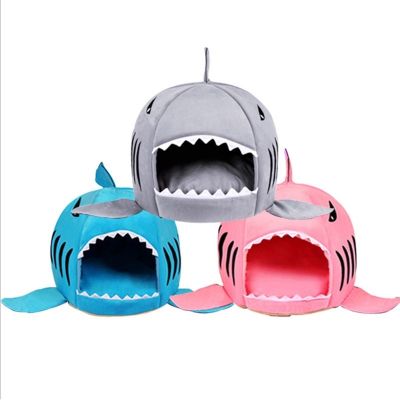 [pets baby] ตะกร้าเตียงปลาฉลามสำหรับแมว39; S ของเล่นสุนัขแสนหวานกรงเลี้ยงนก/หนูอุปกรณ์ผลิตภัณฑ์สัตว์เลี้ยงอุปกรณ์ประดับถ้ำในตู้ปลา