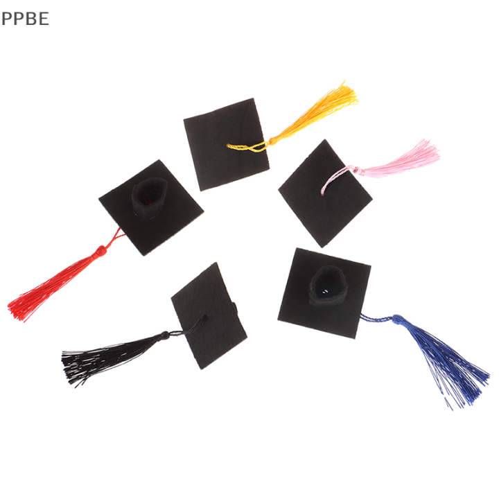 ppbe-1pc-graduation-hat-mini-ปริญญาเอกหมวกเครื่องแต่งกาย-graduation-cap-กับพู่กัน