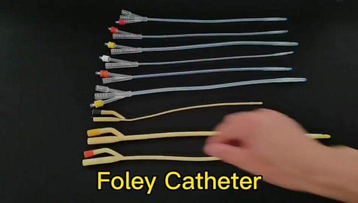 1Pcs Steriele 2 Manier Latex Foley Katheter Siliconen Gecoat Medische
