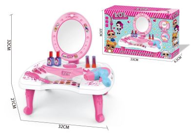 2021Hot Sale Makeup 26pcs Children Pretend Play Simulation Dressing Table Toy Kits Cosmetics Playset Decorations Gift For Girls Kids