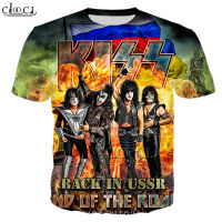 2023 newhx โลหะยอดนิยม ROCK Kiss band T เสื้อผู้ชายผู้หญิงเสื้อยืด3D พิมพ์ Harajuku แฟชั่น streetwear ขายร้อนเสื้อ DRO. จัดส่งโดยเรือ