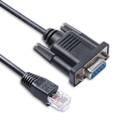 9Pin D-Sub DB9 Female RS232 Serial to RJ45 8P8C Console Communication Cable for Cisco Routers and Swtiches