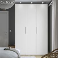 ตู้เสื้อผ้า Pax สีขาว ประตู 3 บานทึบ 150X60X236 ซม Wardrobe Pax  white color 3 solid doors 150X60X236 cm