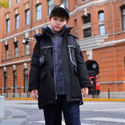 [COD] เสื้อแจ็คเก็ตเด็กชายแบบสั้นสำหรับเด็ก 2022 เสื้อผ้าเด็กใหม่เด็กโตเทรนด์ฤดูหนาวเสื้อแจ็คเก็ตกันหนาวหนา