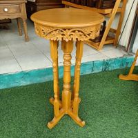 โต๊ะกลาง โต๊ะข้าง โต๊ะกลม โต๊ะไม้สัก ขนาด36cmx36cmx75cm SIDE TABLE