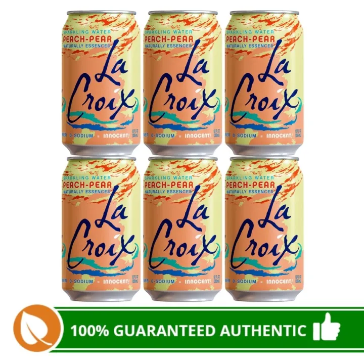 (6pc) La Croix Peach Pear Sparkling Water 355ml Lazada PH