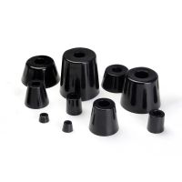 11mm To 43mm Black Rubber Machine Feet Shock Pad Non-Slip Furniture Chair Floor Cabinet Table Leg Foot Protector Cover Furniture Protectors Replacemen