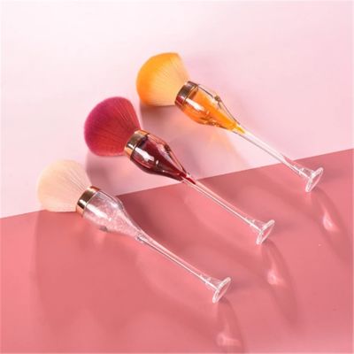 【cw】 1PC Red Wine Glass Powder Blush Brush Large Soft Face Foundation Cosmetic Brushes Professional Make Up Tool