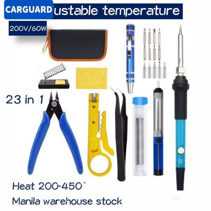 Adjustable soldering iron temperature (full set) 220V 60W 200450c