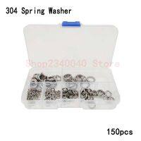 150 Pcs/set Lock Washer Set Stainless Steel M3 M4 M5 M6 M8 M10 Spring Washer Bermacam Kit Elastis Gasket