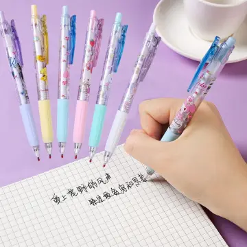 24 Pack Black Erasable Pens Kiddie Kawaii Cute Cartoon Gel Ink Pens Assorted Style Writing Pens for Birthday Present School Prize Student Gift Fun