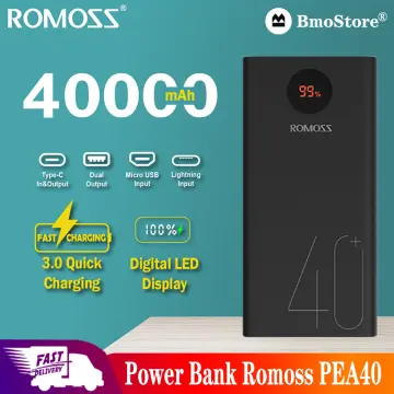 Buy ROMOSS Zeus 40000mAh Power Bank 18W PD QC 3.0 Two-way Fast