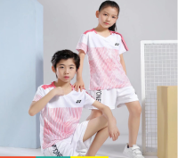 Yonex สโมสรแบดมินตันเด็กเข้ากับเสื้อเจอร์ซี่ย์แขนสั้นเสื้อเทนนิสใหม่ฤดูร้อน