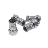 ‘’；【=- 10 Pcs 75-5 F Type Coaxial Cable Connector Plugs Brass Materials Singnal Line Connectors F Connector