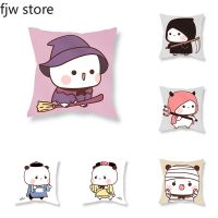 Cute Baby Panda Boo Boo Halloween Decor Pillow Cover Fashion Anime Panda Pillow Cover Cover Sofa Chair Cushion Cover Home Decor