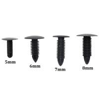 【hot】 50PCS Push 5mm 6mm 7mm 8mm Plastic Rivet Car Roof Trim Panel Fastener Clip