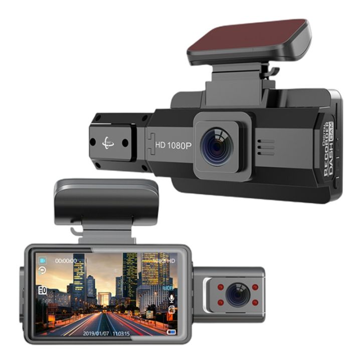 a88-car-front-car-rotatable-car-camera-video-recorder-car-recorder-night-vision-dual-lens-universal-models