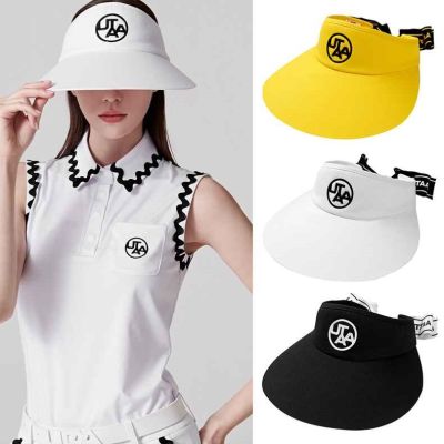 UTAA หมวกกันแดดเล่นกอล์ฟหมวกกอล์ฟสำหรับผู้หญิง,หมวกกระบังแสงกอล์ฟมีโบว์เปลือยท่อนบนหมวกแก๊บใหญ่