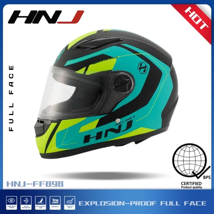 HNJ 898 3 Full Face Smoke Visor Helmet for Man and Woman Lazada PH