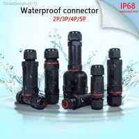 ✑✵ IP68 Waterproof Connector Assembly Type Wire And Cable Quick Connector 2/3/4/5PIN Outdoor LED Lighting Sealed Connector 1PCS