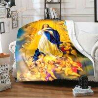 Church of Jesus Christ Virgin maryThrow Blanket Print Warm Flannel Single Casual Blankets Sofa