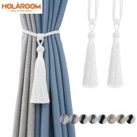 European Style Curtain Clip Holders Tieback Buckle Clips Curtain Straps Rayon Tassels Curtain Accessories Home Window Decor