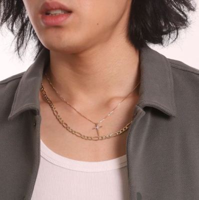 Gails KKP4653 สร้อยทองแท้ 9K ลายโซ่ 4 เสา