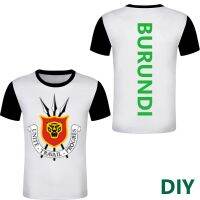 ผู้ชายกีฬา burundai DIY เสื้อยืดลายสัญลักษณ์ปรับแต่ง Bi ประเทศชื่อจำนวนเข้าสู่ระบบฝรั่งเศสเสื้อยืด