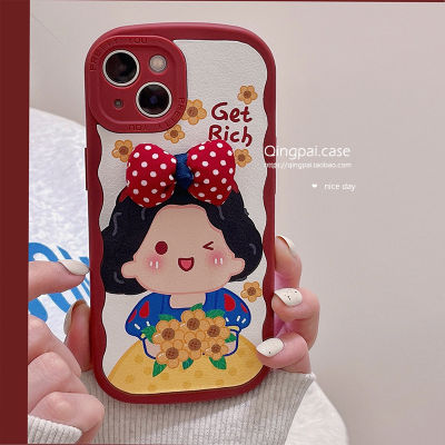 เคสโทรศัพท์เจ้าหญิงโบว์น่ารักสำหรับ iphone13 pro max ตุ๊กตาการ์ตูนเคสโทรศัพท์สำหรับ iphone11/12 เคสโทรศัพท์สำหรับ iphone7/8