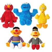 【FCL】△❁ 32/45cm Sale Sesame Street Elmo Cookie Big Ernie Bert Cartoon Figure Soft Show Children Gifts