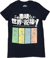 Konosuba: Kazuma, Aqua, Megumin, Darkness Group Mens T-Shirt