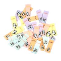 50Pcs Sports Panda Field HockeySkatingSkiing Sewing Labels For Clothes Accessories Washable Care Garment Embroidery Tags c3514 Stickers Labels