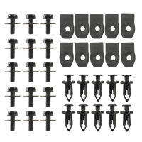 35 Pcs เครื่องยนต์ภายใต้ฝาครอบ Shield Guard Body Bolts กันชน-Fender Liner Push Retainer Fastener Rivet คลิป Fixing Set【fast】