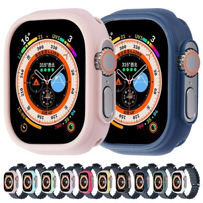 Soft Silicone Case for Apple Watch Ultra 49mm Smartwatch TPU Cover Protection Bumper Shell for Iwatch ultra Cover Accessories