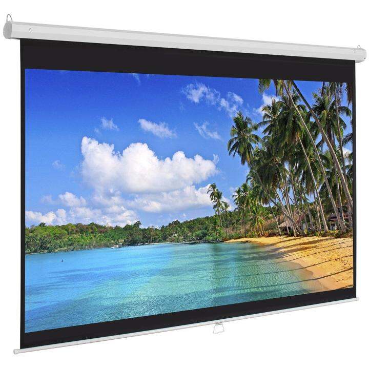 Hotdeal Meki 150D 90 x 120 ( 7.6 x 10 ) Manual Projector Wall Screen ...