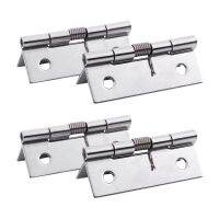 Furniture Cabinet with 50 x 38 x 5mm, Spring Hinges Made Of Stainless Steel, Silver, 4 Pieces