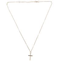 Summer Gold Chain Cross Necklace Small Gold Cross Religious Jewelry