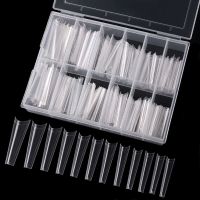 ‘；【。- 240Pcs/Box XXL Long Square Tips Coffin Shape Fake Press On Nails False Acrylic Accessories Supplies For Professionals