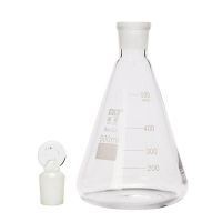 [Fast delivery]Original stoppered Erlenmeyer flask with stopper 250ml white brown ground mouth Erlenmeyer flask with standard mouth 50/100/