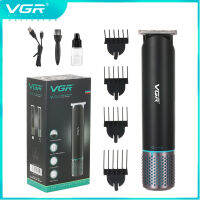 VGR ที่โกนผมไฟฟ้าสำหรับผู้ชาย,ที่หนีบผมตรงช่องเสียบ USB ชาร์จได้หัวมันเครื่องหนีบผมไฟฟ้าแกะสลักแบบใหม่ V250