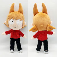 38cm New Red Tom Eddsworld Tord Anime Plush Cartoon Edd Doll Indoor Home Decoration Soft Stuffed PP Cotton Toy Gift