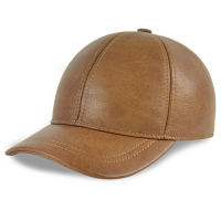 2021 Mens genuine leather baseball cap hat brand new style spring brand new style winter Russian warm one fur caps hats