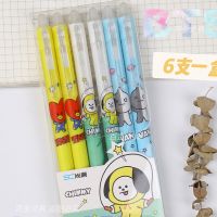 6Pcs/Pack Kawaii animal gel pen cute cartoon pattern Ballpoint pen school Office stationery Supplies kids Birthday gift Pens