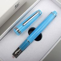 New Jinhao 82 Series Fountain Pen Acrylic F Nib School Office Supplies Business Writing Ink Pens silvery Clip Blue Cups  Mugs Saucers